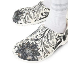 EVA Foam Rubber Shoes with Floral Design