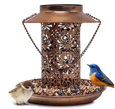 Decorative Solar Bird Feeder