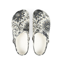 EVA Foam Rubber Shoes with Floral Design