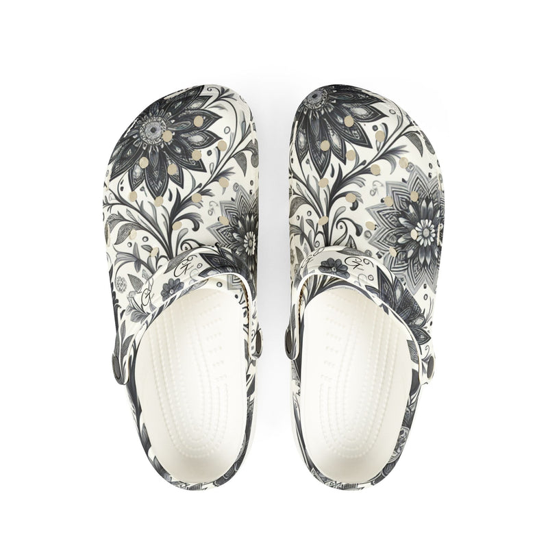 EVA Foam Rubber Shoes with Floral Design