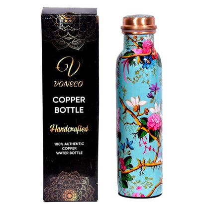 Premium Copper Flower Water Bottle