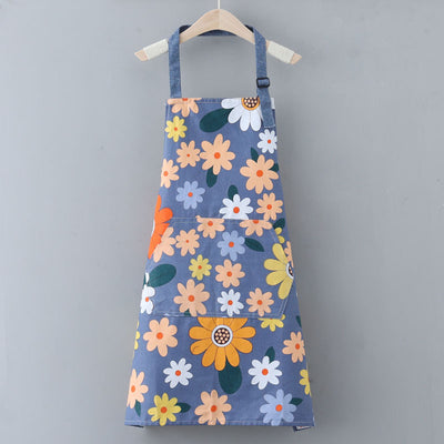 Modern Cotton Canvas Sunflower Apron