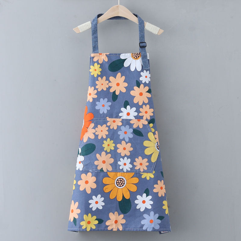 Modern Cotton Canvas Sunflower Apron