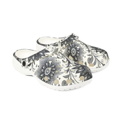 EVA Foam Rubber Shoes with Floral Design