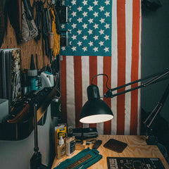 Fire Hose American Flag - Hand Made