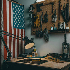 Fire Hose American Flag - Hand Made