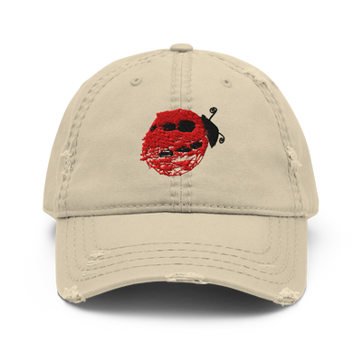 Distressed Ladybug Ball Cap